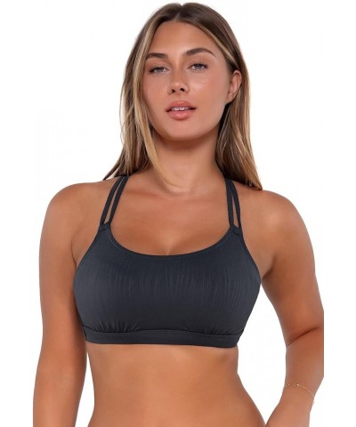 Women's Standard Taylor Bralette Swim Top Slate Seagrass Texture $29.76 Swimsuits