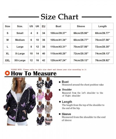 Women's Hoodies Fall Teen Girl Jacket Oversized Sweatshirts Casual Zip Up Drawstring Clothes Y2K Hoodie with Pockets A06_purp...