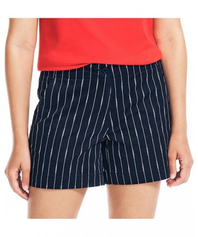 Womens Mid-Rise Cotton Shorts, Summer 5 Blue $13.91 Shorts