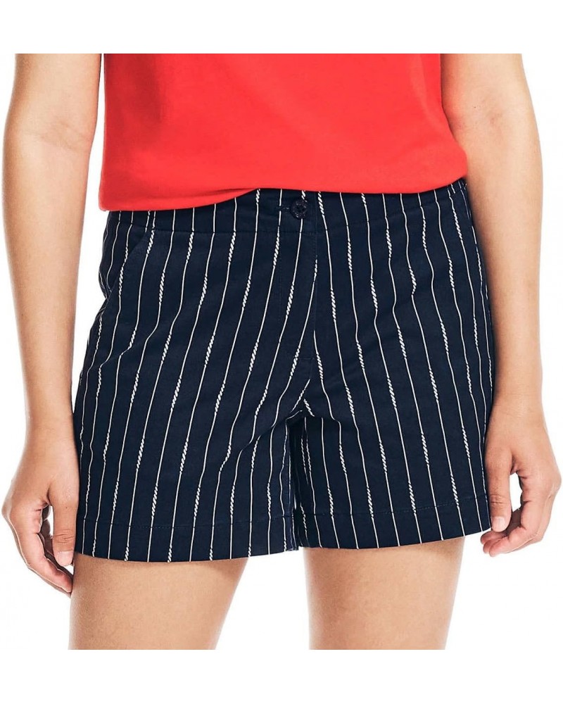 Womens Mid-Rise Cotton Shorts, Summer 5 Blue $13.91 Shorts