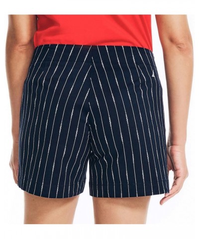 Womens Mid-Rise Cotton Shorts, Summer 5 Blue $13.91 Shorts