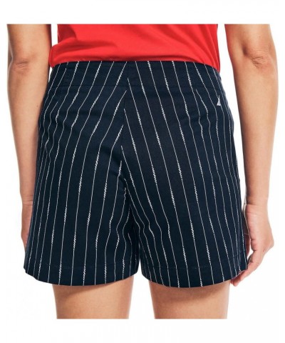 Womens Mid-Rise Cotton Shorts, Summer 5 Blue $13.91 Shorts