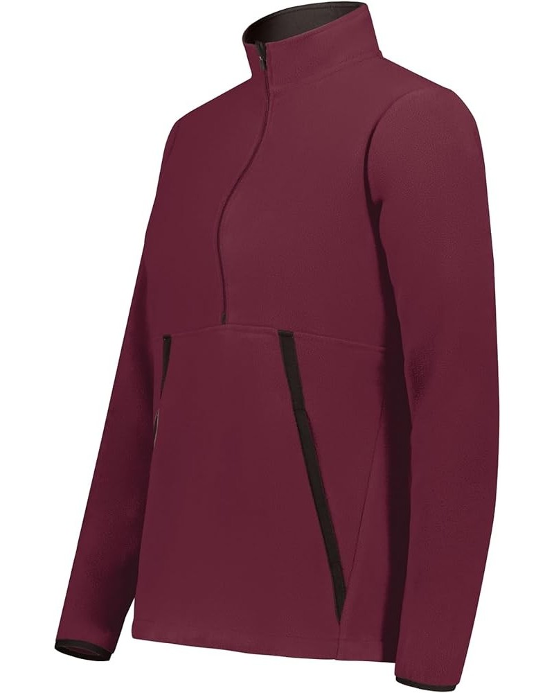 Women's Ladies Chill Fleece 2.0 1/2 Zip Pullover Maroon $16.44 Jackets