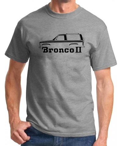 1984-90 Ford Bronco II Truck Classic Outline Design Print Tshirt Grey $15.00 T-Shirts