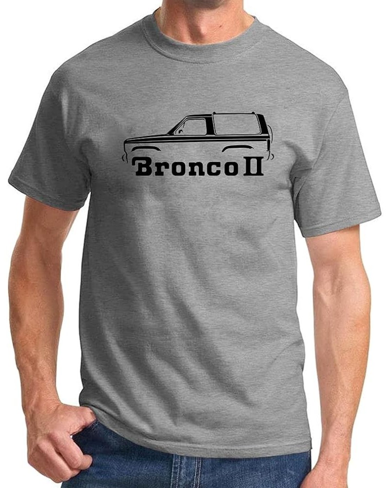 1984-90 Ford Bronco II Truck Classic Outline Design Print Tshirt Grey $15.00 T-Shirts