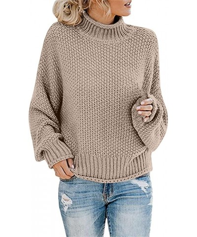 Turtleneck Sweater Women Plus Size Fall Winter Knit Chunky Sweaters Trendy Dressy Casual Pullover Long Sleeve Tops Sweatshirt...