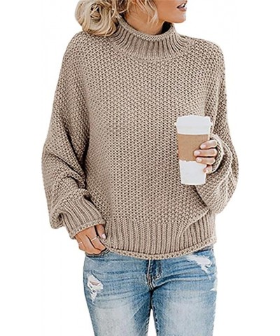 Turtleneck Sweater Women Plus Size Fall Winter Knit Chunky Sweaters Trendy Dressy Casual Pullover Long Sleeve Tops Sweatshirt...