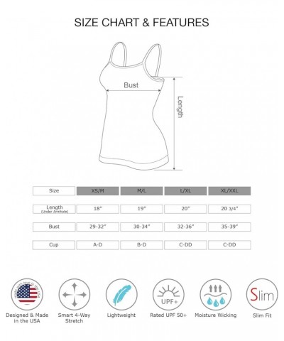 American Made Basic Seamless Cami, UV Protective Fabric UPF 50+ (Made with Love in The USA) Cream $15.40 Tanks