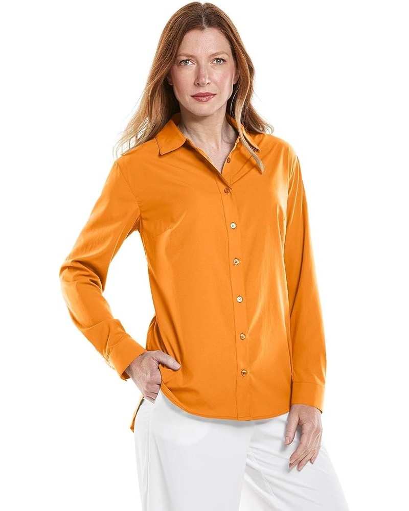 UPF 50+ Women's Rhodes Shirt - Sun Protective Apricot Crush $31.89 Blouses