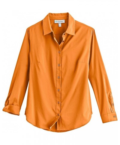 UPF 50+ Women's Rhodes Shirt - Sun Protective Apricot Crush $31.89 Blouses