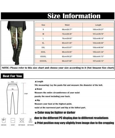 Leggings for Women Length Fashion Soft Daily Vacation Deep Green Gray Green All Seasons Yoga Pants Cold Weather High E-5 $8.8...