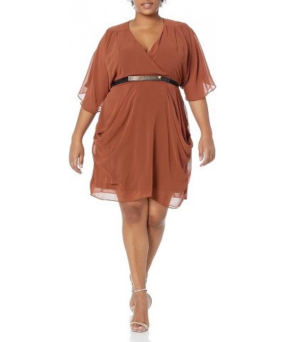 Women's City Chic Plus Size Dress Colour Wrap Ginger $20.41 Dresses