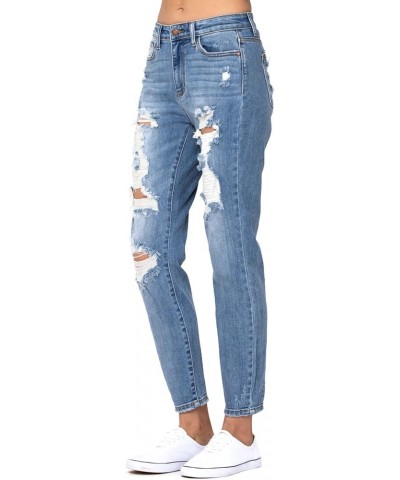 Women's High Waist Distressed Slim Boyfriend Jeans Md $39.19 Jeans