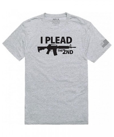 Tactical Graphic T-Shirt-Short Sleeve Grey I Plead $5.86 T-Shirts