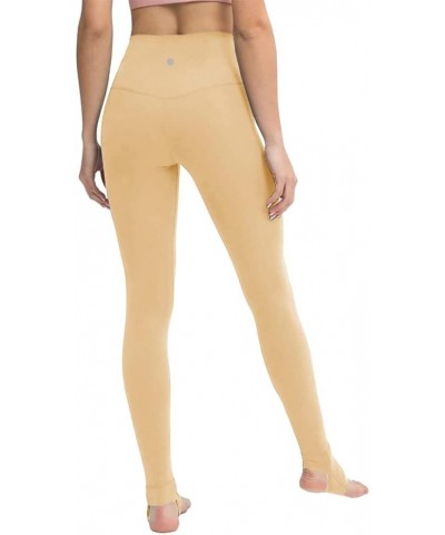 Women's High Waisted Yoga Stirrup Leggings Tummy Control Stretch Gym Workout Running Tights Pants Khaki $15.17 Leggings