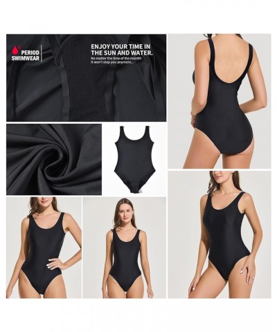 Period Swimwear - Menstrual Swimsuit - One Piece Leakproof Period Bathing Suit for Teens Girls and Women. Black $18.45 Swimsuits