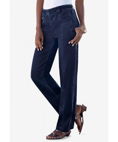 Women's Plus Size Tall Complete Cotton Seamed Jean Medium Wash $28.94 Jeans