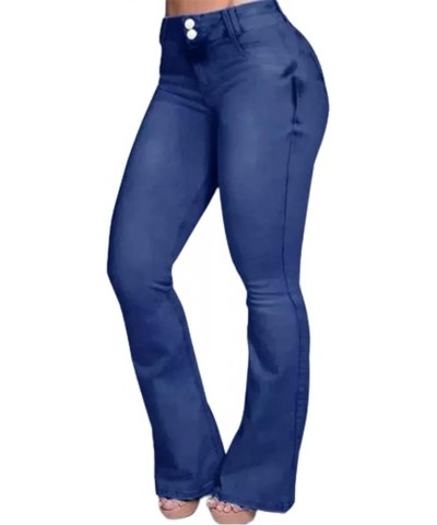 Akapi Jeans Mujer,Curvy Faja Jeans,High Rise Flare Jeans for Women,Button Fly Jeans for Women,Curvy Jeans for Women Blue $19....