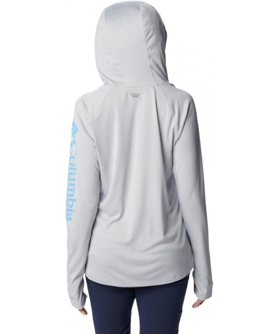 Women's Tidal Tee Hoodie Cool Grey/Riptide Logo $20.82 Activewear