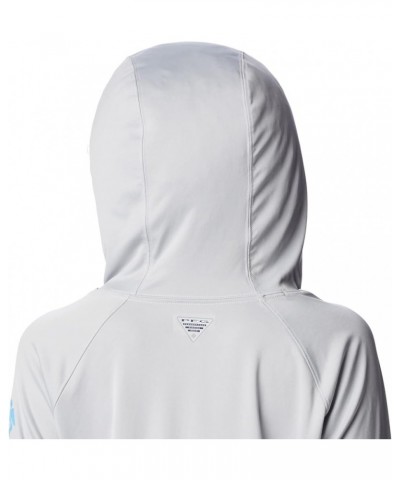 Women's Tidal Tee Hoodie Cool Grey/Riptide Logo $20.82 Activewear