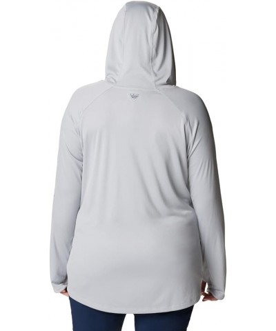 Women's Tidal Tee Hoodie Cool Grey/Riptide Logo $20.82 Activewear