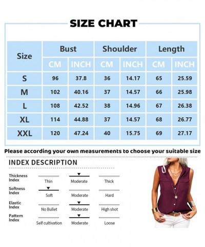 Basic Tank Tops for Women Summer Solid Casual Elegant Tops Sleeveless Collared Tank Tee Spring Button Down Boho Clothe A28-na...