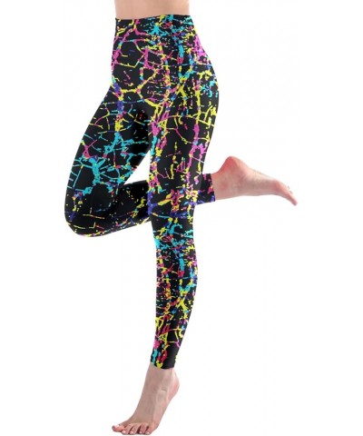 Leggings for Women - High Waisted Workout Leggings for Women Running Exercise Full Length Colorline,1 Pack $7.94 Activewear