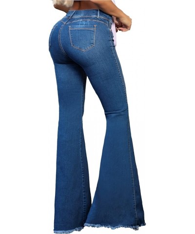 Pantalones Colombianos Levanta Cola | Butt Lifting Jeans for Women Colombian Jeans for Women Butt Lift Boot Cut Jeans Blue Fl...