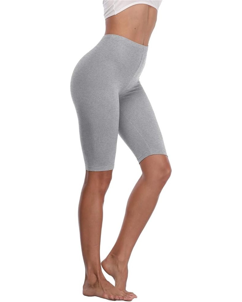 Women's Buttery Soft Short Leggings Modal Cotton Shorts Under Dresses Leggings Pants Grey $9.17 Others