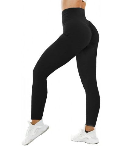 Scrunch Butt Lifting Leggings for Women Workout High Waist Yoga Gym Pants Black $8.00 Activewear